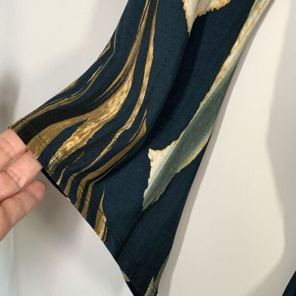 Boston Proper Women's Abstract Striped Long Bell Sleeve Top Multicolor Size XS - Picture 7 of 11